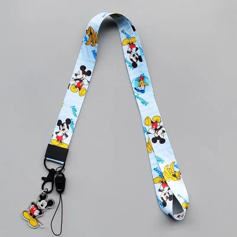 Фото Ремешок-шнурок Disney с Микки, Минни и Дональдом Даком для ключей, USB-накопителей, ID-карт, бейджей, мобильных устройств №3