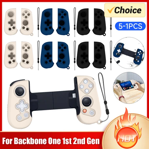 Защитный чехол для ручки, силиконовый чехол для ручки с ремешком, чехол для контроллера для мобильного игрового контроллера позвоночника 1-го 2-го поколения