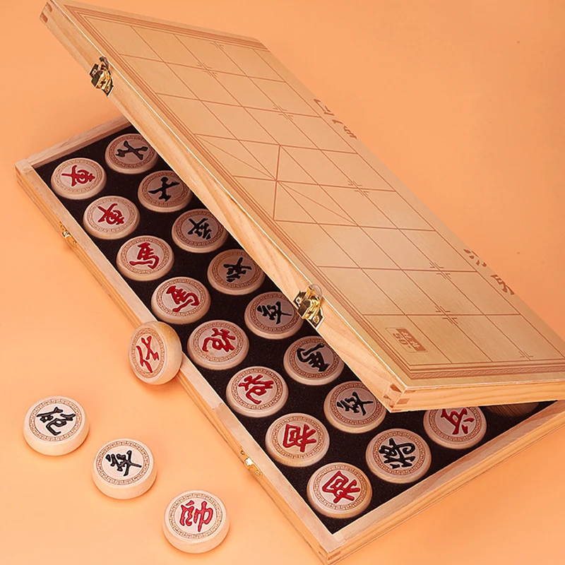 

Professional Board Chinese Chess Set Children Wooden High Quality Portable Chess Gift Table Games Adults Tablero Ajedrez Games