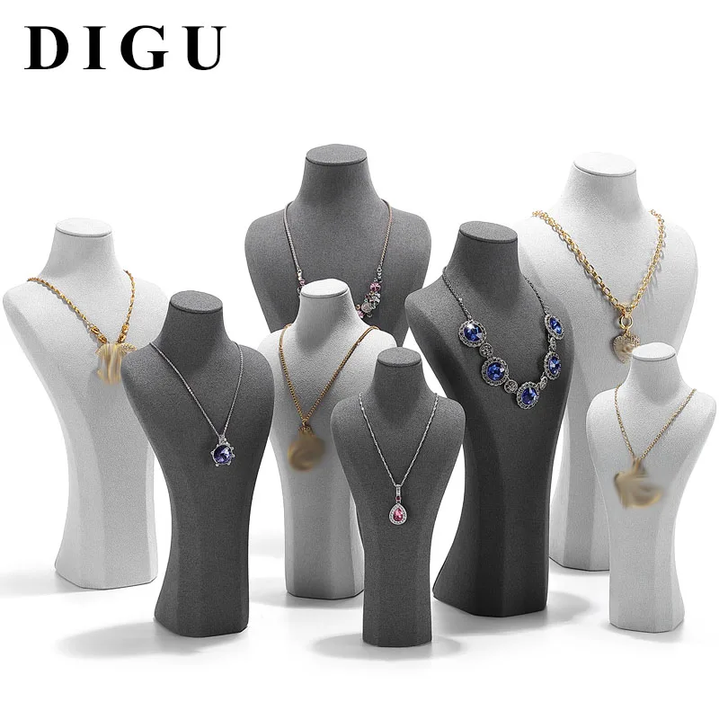 

Подставка-витрина для ювелирных изделий, стойка для шеи и ожерелья, оригинальная Ультралегкая Роскошная подставка с окошком для демонстрац...