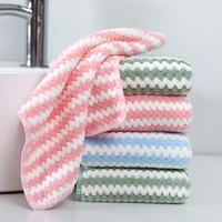 new oil free dishcloth microfiber kitchen towel lint free wipe table absorbent toallas household cleaning tools easy clean rag