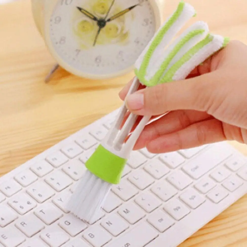 

Car Air-Condition Vent Outlet Cleaner Double Ended Auto Keyboard Dust Computer Clean Tool Blinds Dirt Duster Brush