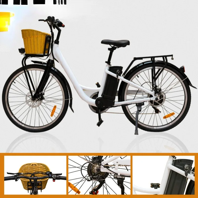 

HEZZO 36V 250W Electric Bicycle 10AH Work Moped Pedal Electric Bike 26 Inch Electric Moped City Adult Ebike Electric Scooter