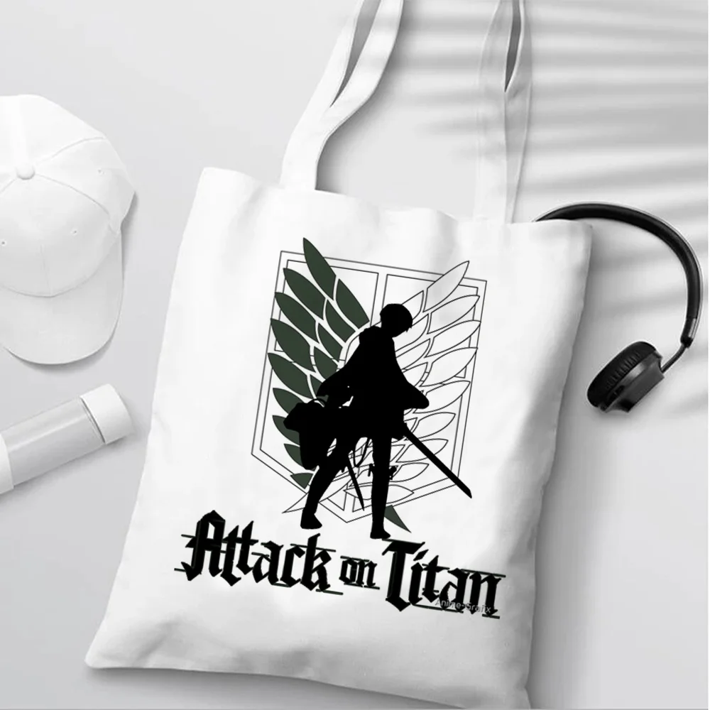 

attack on shopping bag bolso cotton bolsa recycle bag grocery shopper bag jute bolsas reutilizables reusable string sac tissu