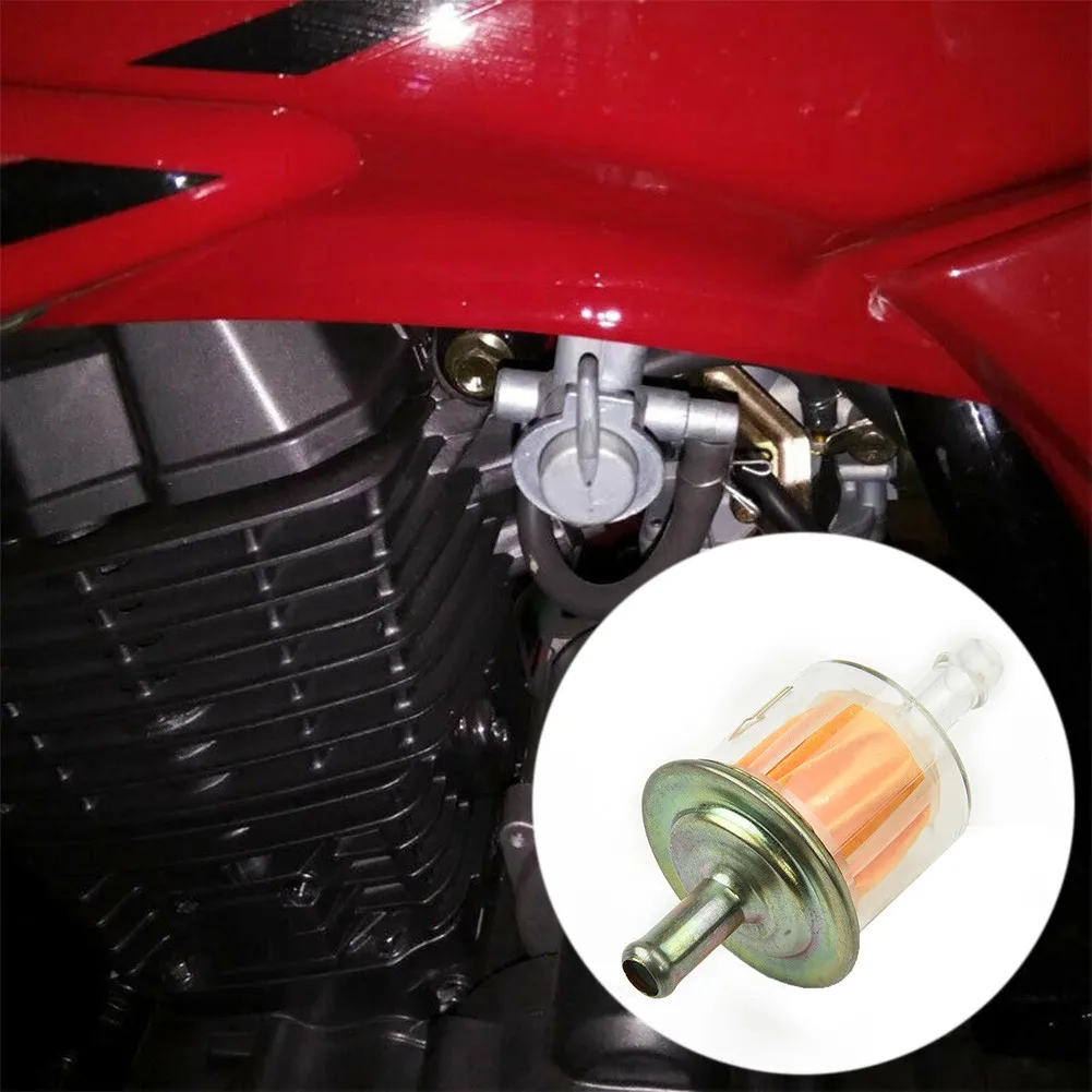 

Universal Petrol Inline Fuel Filter Car Part Fit 6 Mm And 8 Mm Pipes Motorcycle Gas Fuel Filters Automobiles Filters