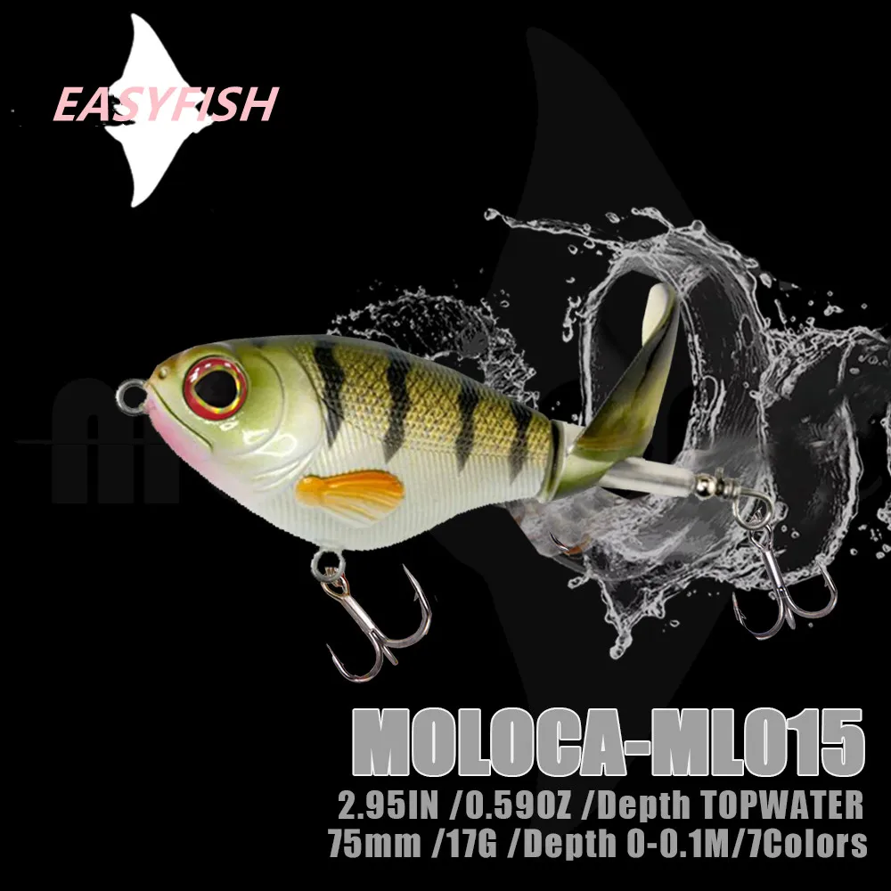 

Fishing Lure Whopper Plopper Floating Top Water Hard Bait Weights 17g Isca Artificial Baits Whoppers For Carp Fish Tackle Lures