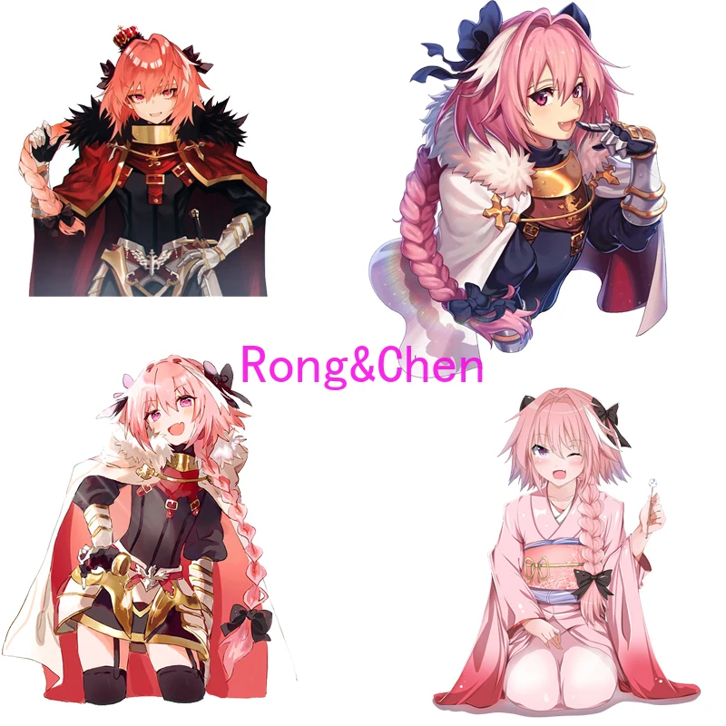

Торговая Автомобильная наклейка Rongchen Astolfo розовая Наклейка на окно окклюзия царапины мультяшный персональный бампер виниловое украшение П...