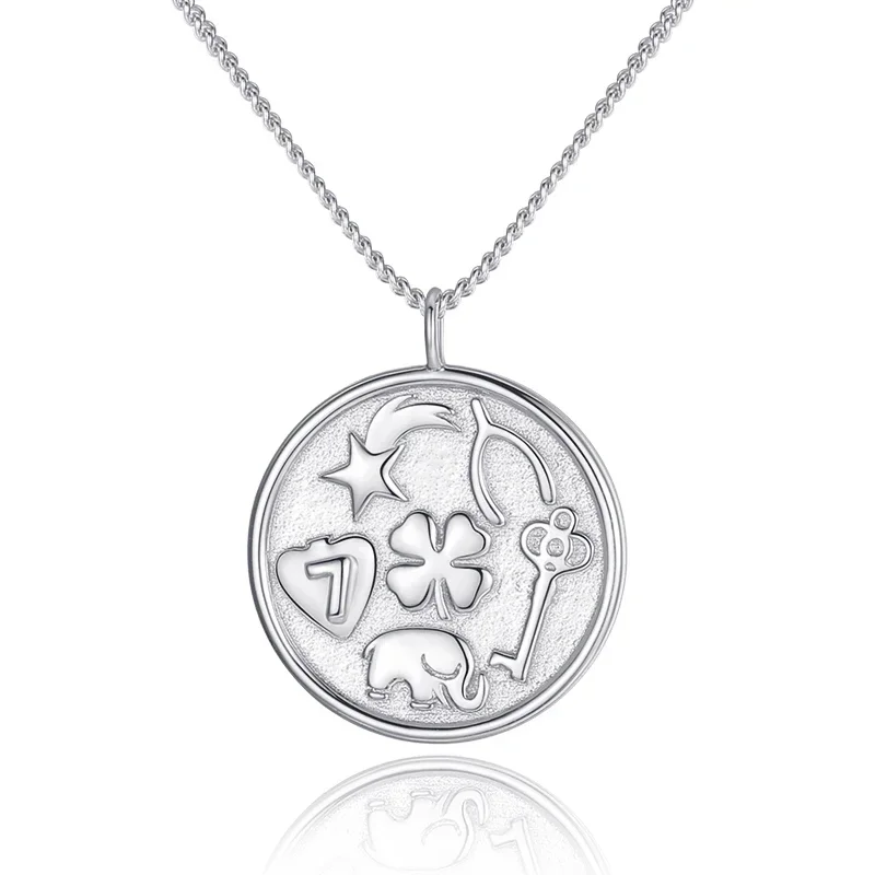 Женское Ожерелье TONGZHE из серебра 925 пробы с подвеской в виде букв звезды Луны