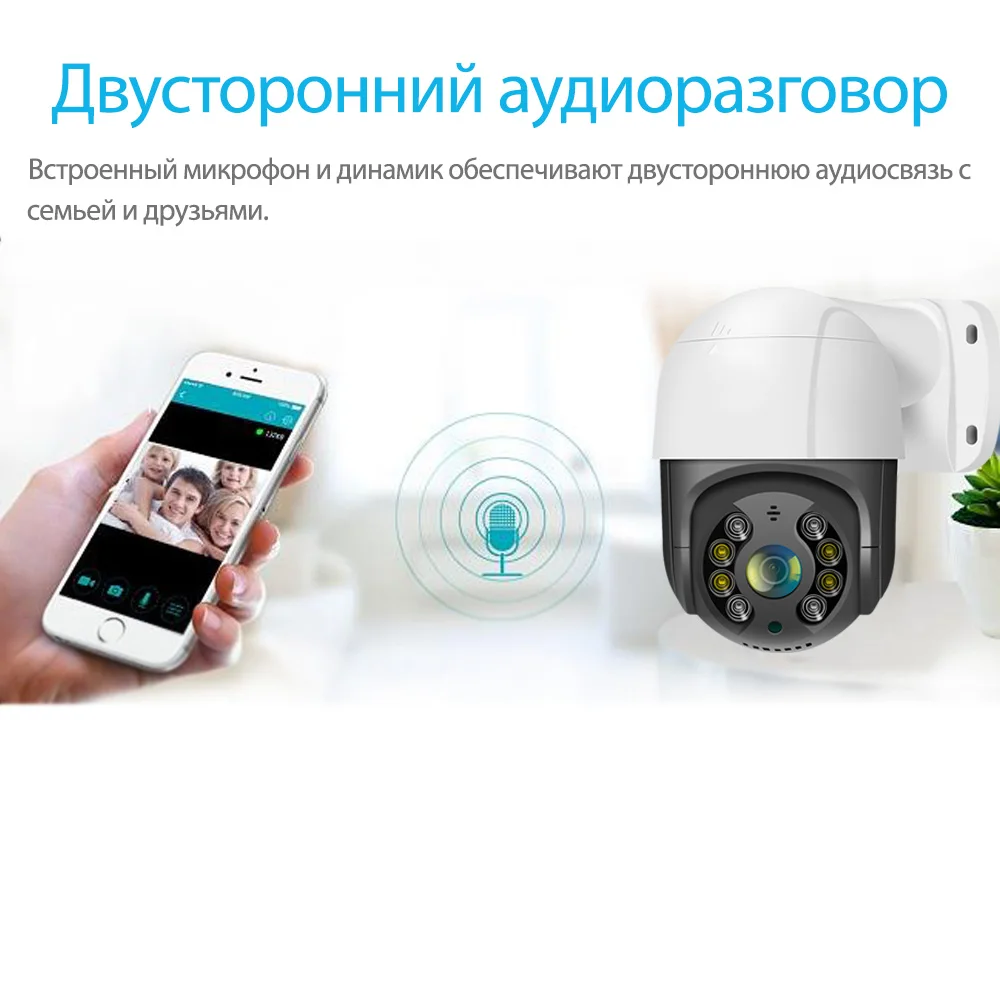 

8MP 2.5'' POE PTZ Видео IP CCTV Видеонаблюдение Безопасность Сеть Камера Система 4X Цифровой ЗУМ Распознавание Лиц Наружная Водо