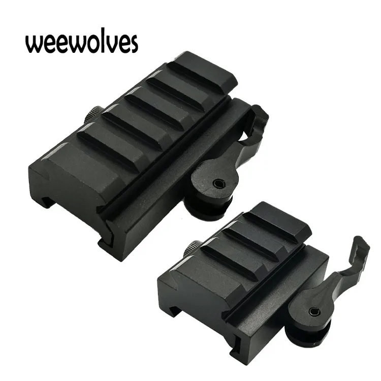 

WEEWOLVES 3 Slot / 5 Low Riser Weaver Picatinny Rifle Mount Scope Base Rail 20mm Hunting Caza Accessories