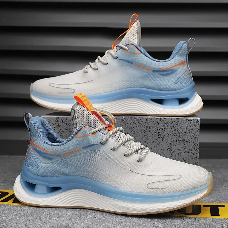 

Мужская обувь Летняя сетчатая дышащая бегущая Повседневная Мужская Спортивная обувь для бега увеличивающая рост папин Тид