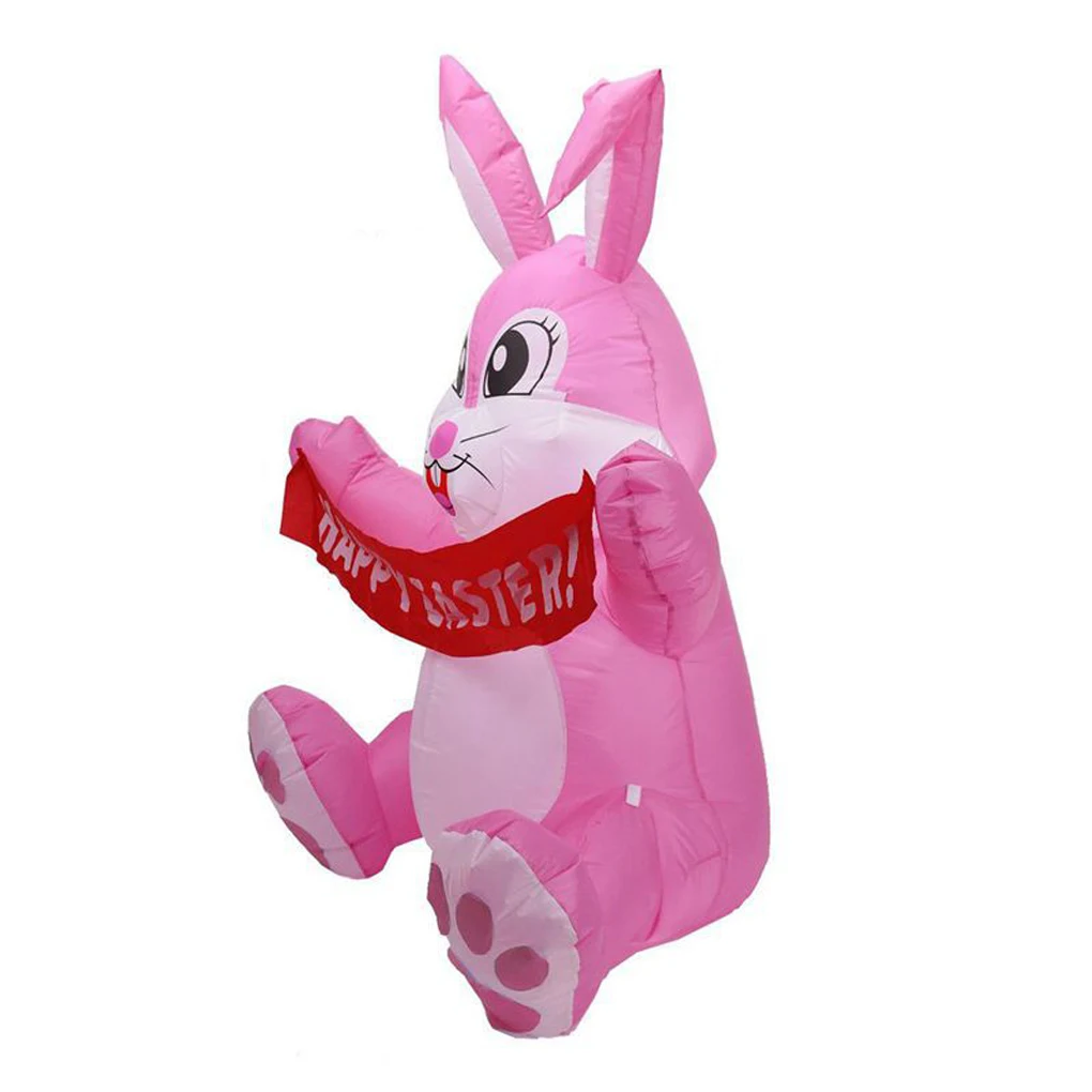 

Inflatable Easter Ornament LED Light Glowing Polyester Decoration Yard Lawn Courtyard Decor Hotel Household Supplies US Plug
