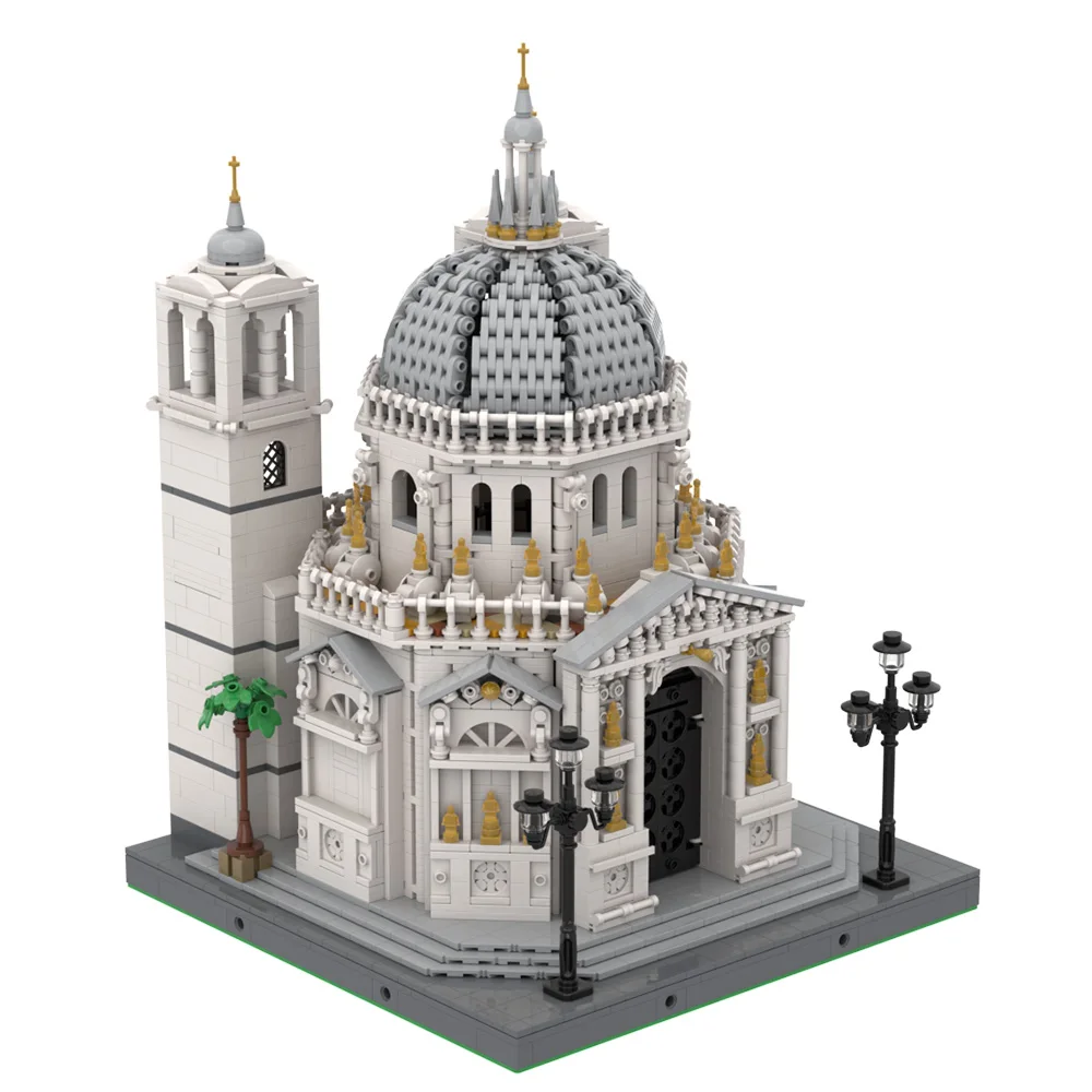 MOC Basilica di Santa Maria Della Salute Mariaed Church Model Building Block Венеция Ретро достопримечательность