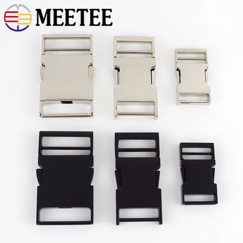 

2/4pcs Backpack Strap Metal Buckles Dog Collar Webbing Quick Side Release Buckle Belt Clip Clasp DIY Leathercraft Accessories
