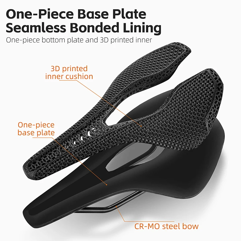 WEST BIKING 3D печатное велосипедное седло полый велосипедный сотовый фотоэлемент для
