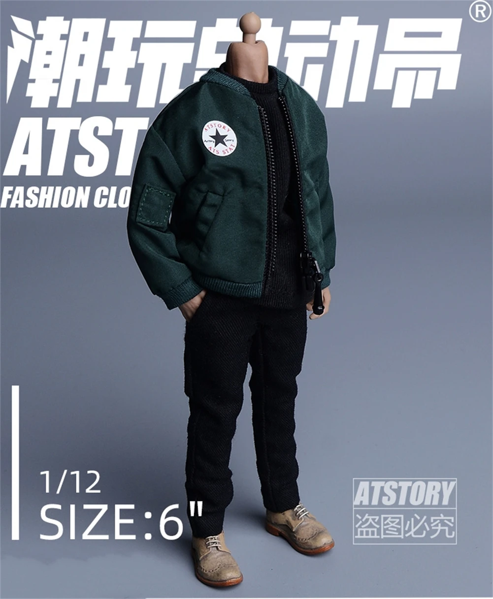 

1/12 Male Solider Flight Crew Jacket clothes Accessories Fit 12 Inch Action Figure for Fan Collection Toy