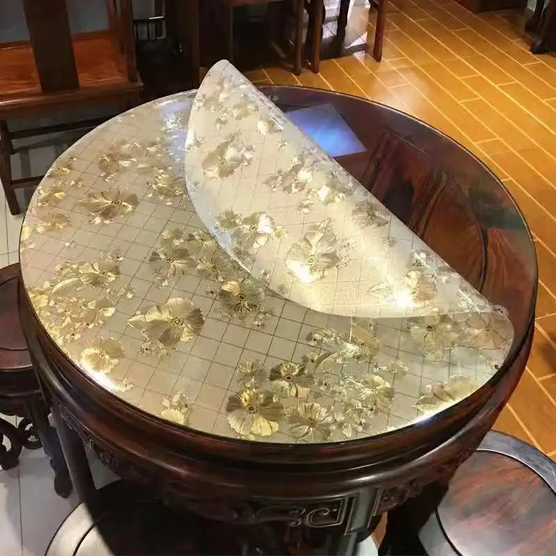 

2023 silicone table mat transparent round table cloth round_AN3224