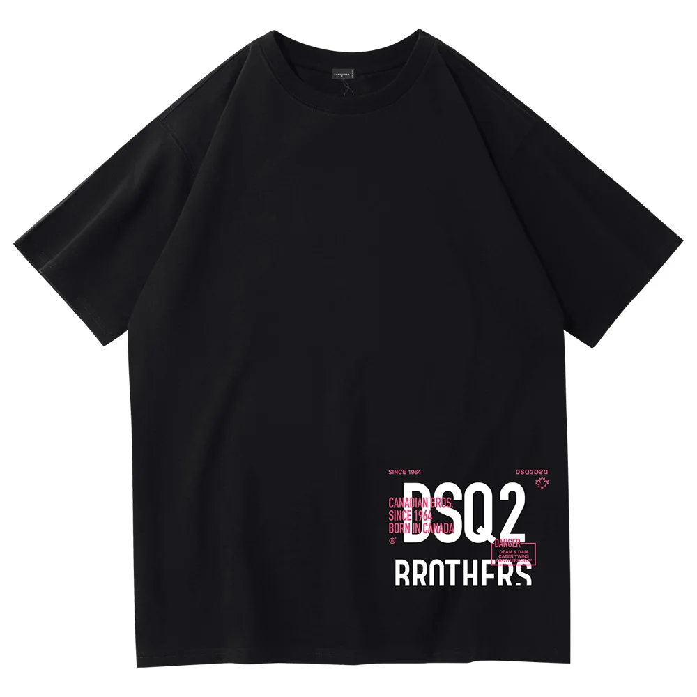 

DSQ2 2023 New Cotton T-Shirts High Quality Classical Tops Fashion Casual Short Sleeve ICON DSQICON2 Street Hip Hop Pure T-shirt