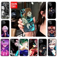 black soft silicone phone cases for iphone xr xs max 7 8 6s plus x jujutsu kaisen anime cover for iphone 13 12 pro 11 se 2022