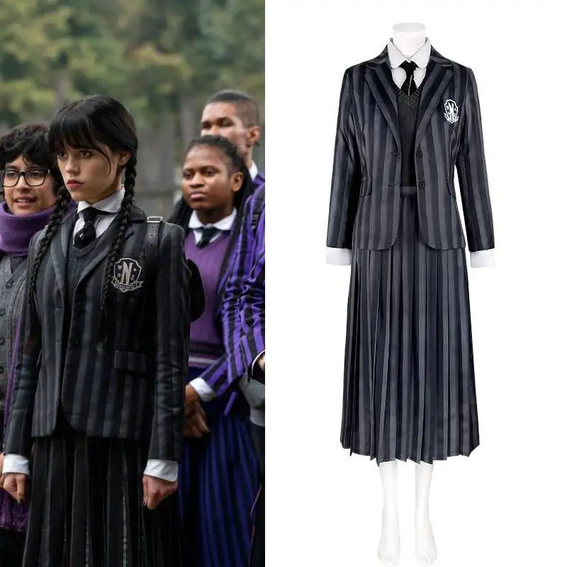 

Костюм женский для косплея, униформа для школы и колледжа, костюм для вечевечерние НКИ на Хэллоуин, с париком