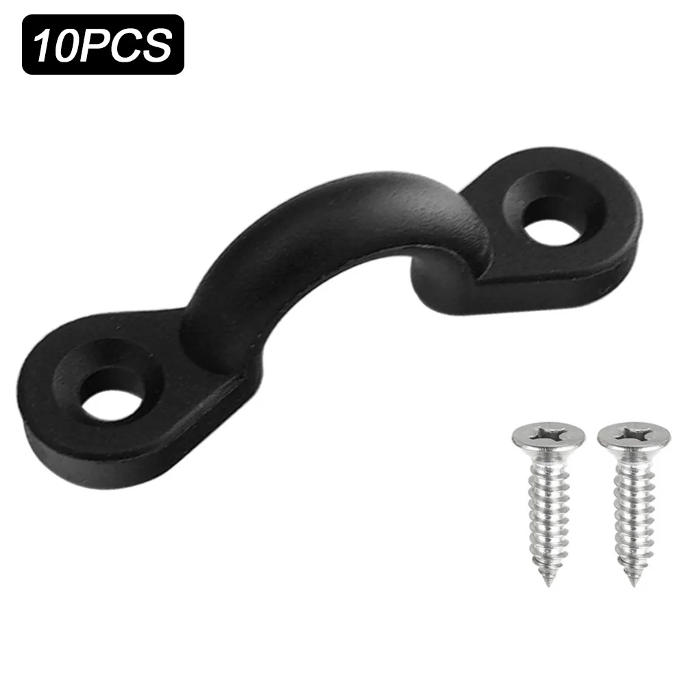 

10pcs With Screws Nylon Universal Easy Carry C Shape Lightweight Boat Accessories Kayak Handle Buckle Deck Rope Sailing Fixed