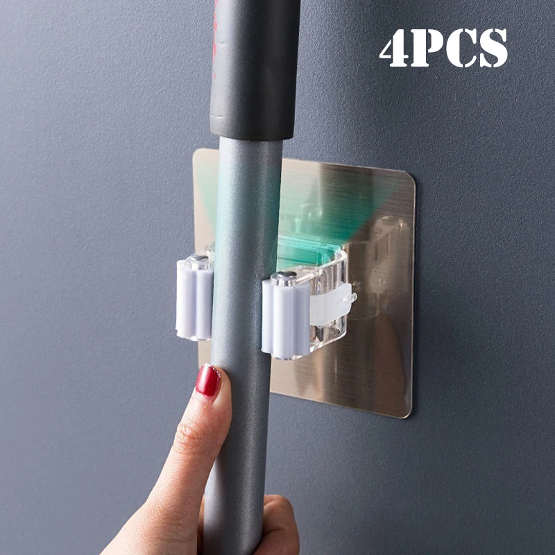 

2/4 шт., настенные крючки для швабры