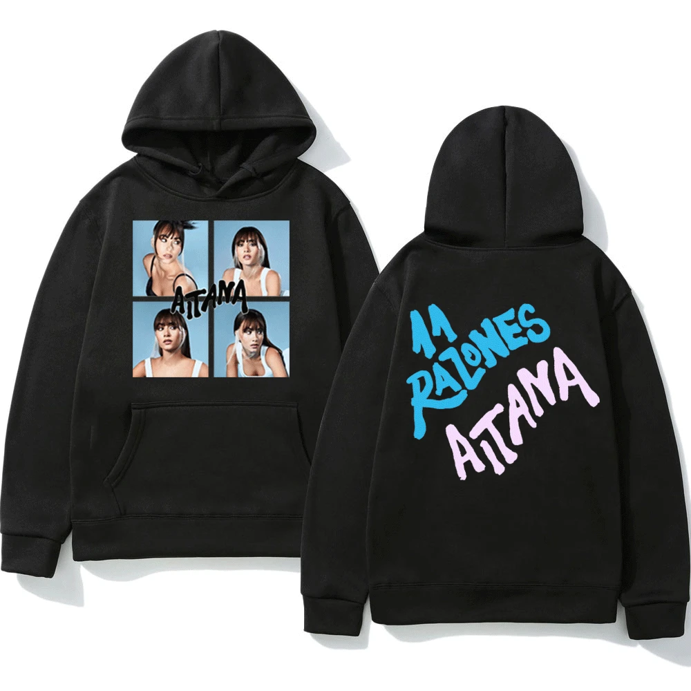 

Singer Aitana Ocana Graphic Double-sided Print Hoodie Regular Men Women Fashion Harajuku Hooded Sweatshirt Fall Fleece Pullover