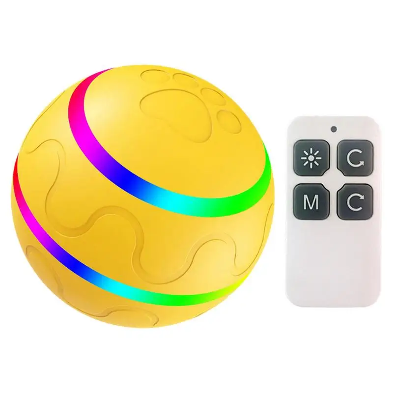 

Smart Ball For Dogs Auto Rolling Ball For Dog Mental Stimulation Cheerful Intelligent Interactive Dog Toy Ball With LED Lights