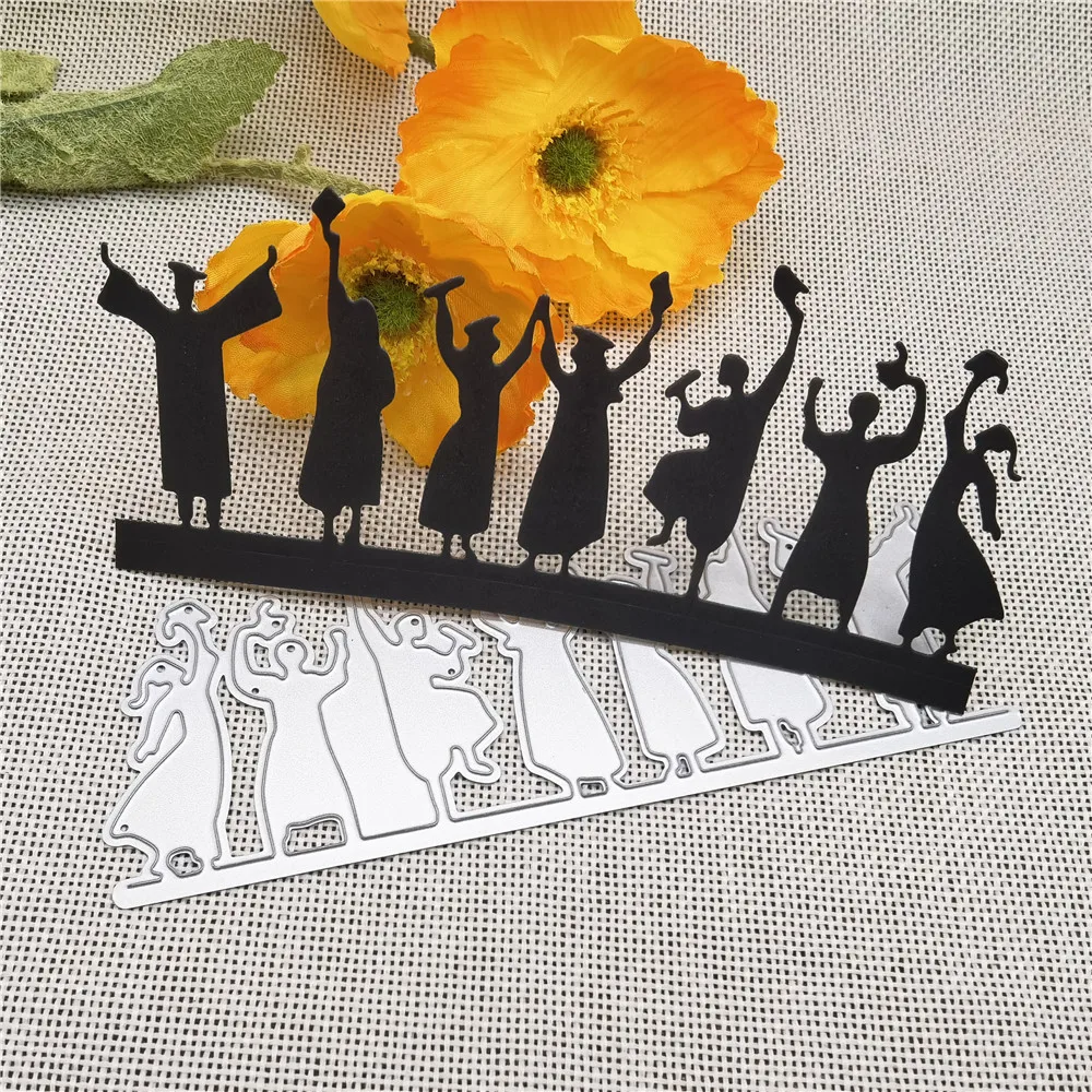 

Happy Graduation Border Metal Cutting Dies Stencils For Card Making Decorative Embossing Suit Paper Cards Stamp DIY