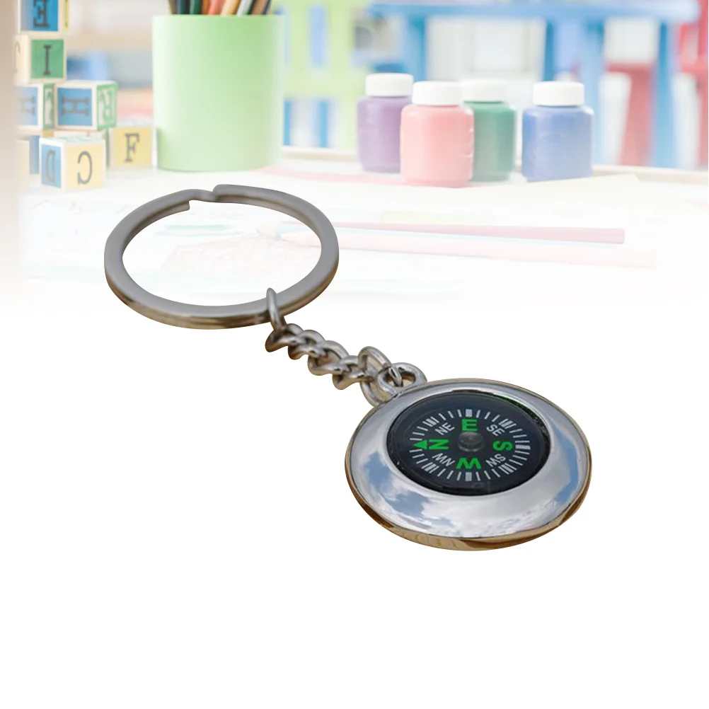 

Creative Gift Keychain Compass Pendant Keyring Metal Compass Keychain Round Compass Pendant Keyring Compass Keychain
