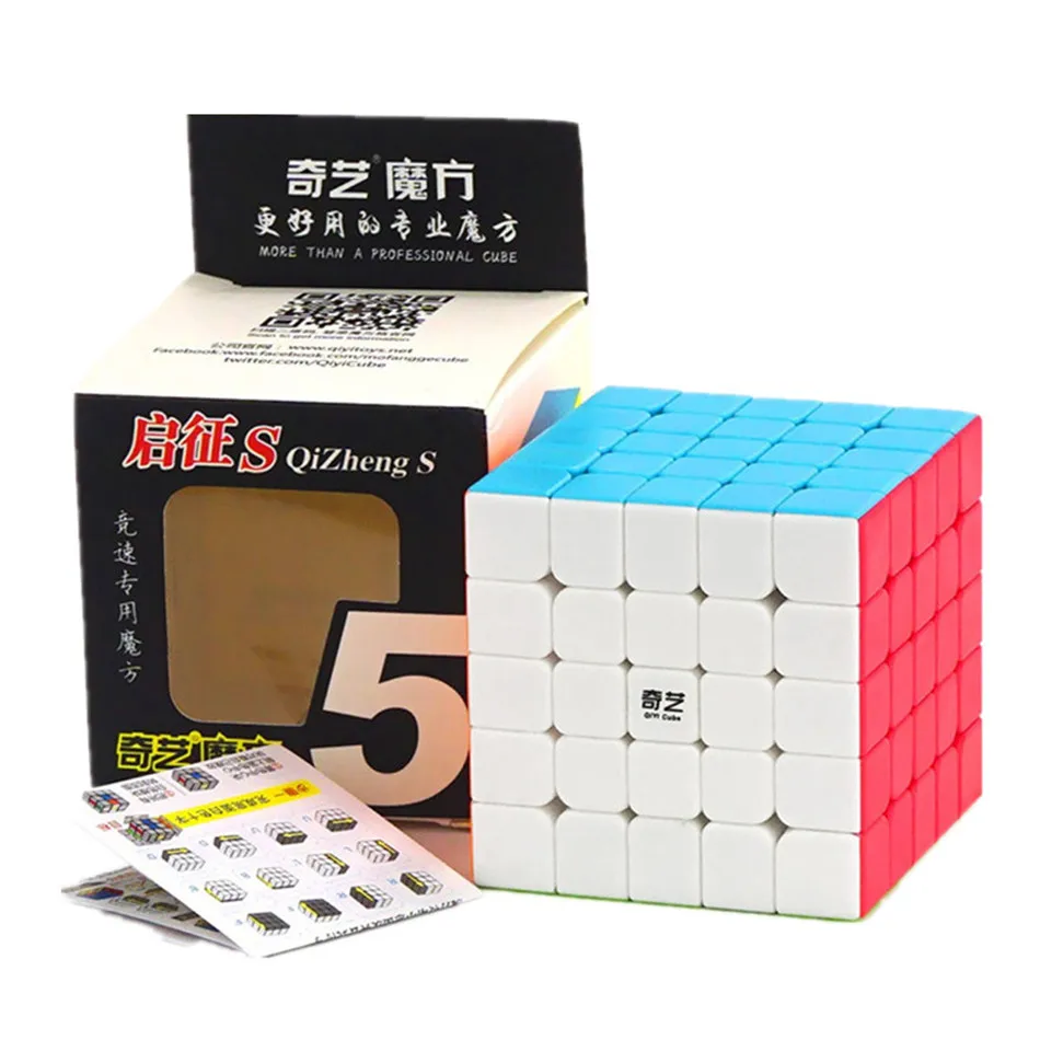 

[ECube] Qiyi 5x5 Cube Qizheng S 5x5x5 Magic Professional Speed Cube Stickerless Anti-stress Toys for Children Cubo Magico Gifts