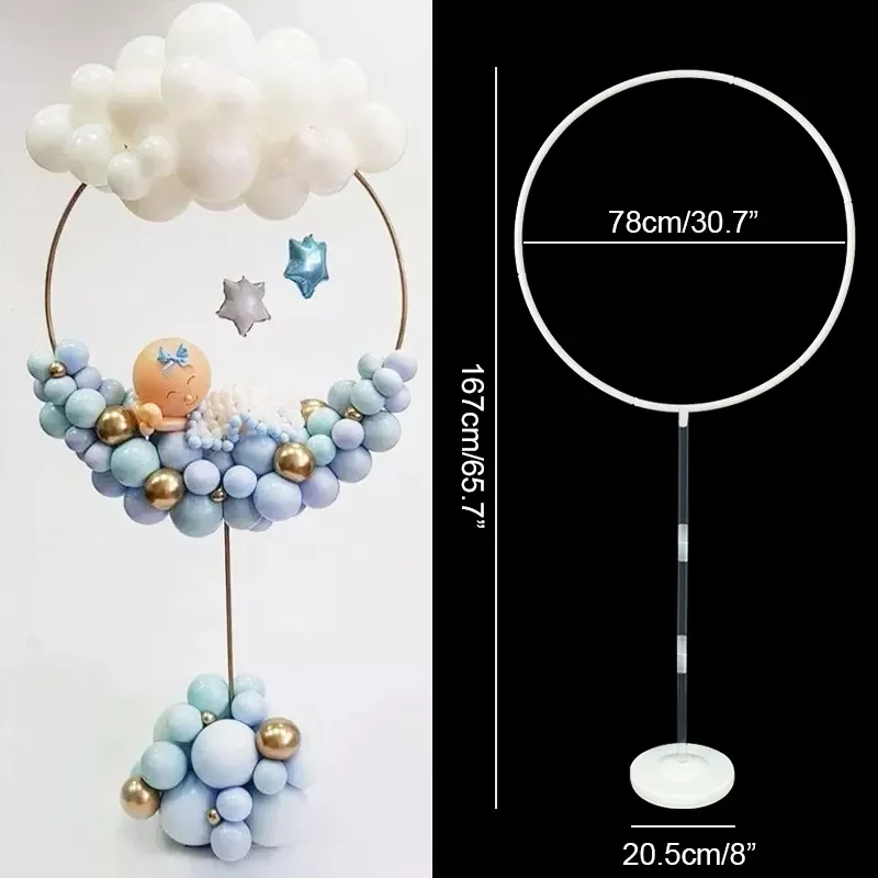 

Balloon Arch Round Ring Stand for Wedding Kids Birthday Party Decoration Balloons Hoop Holder Baby Shower Favors Christmas Decor