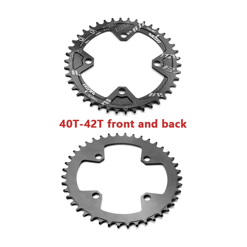 WUZEI 104BCD Велосипедная звездочка 40T 42T 44T 46T 48T 50T 52T Шатун Узкая широкая цепная колеса