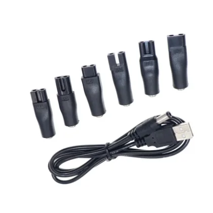 Фото Зарядное устройство USB 5В для всех типов электрических машинок для стрижки волос, 6/7/8 шт., сменный адаптер питания №1