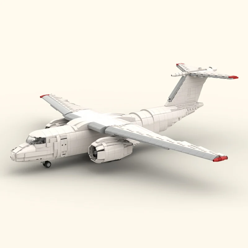 Фото Модель грузового самолета Ан-74ТК-300, конструктор MOC, военная техника, модульные технологичные подарки, набор для сборки, детские игрушки, праздничный подарок №2