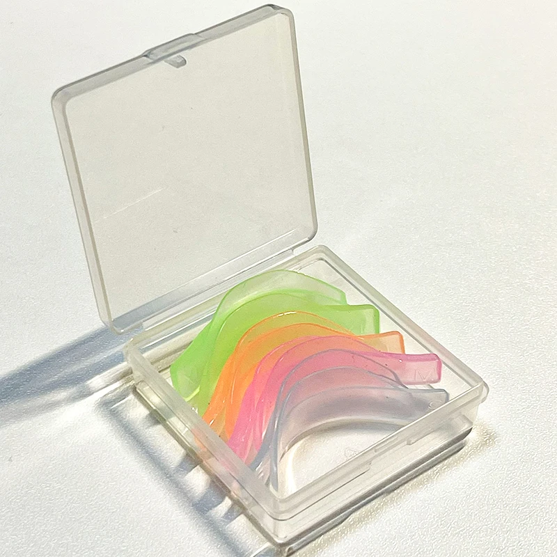 4 пары желейных подушечек для завивки ресниц красочные многоразовые накладные