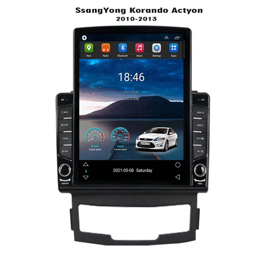 

Android 12 Carplay для Tesla вертикальный автомобильный радиоприемник Видео Стерео Для SsangYong Korando 3 Actyon 2 2010 - 2013 мультимедийный плеер GPS