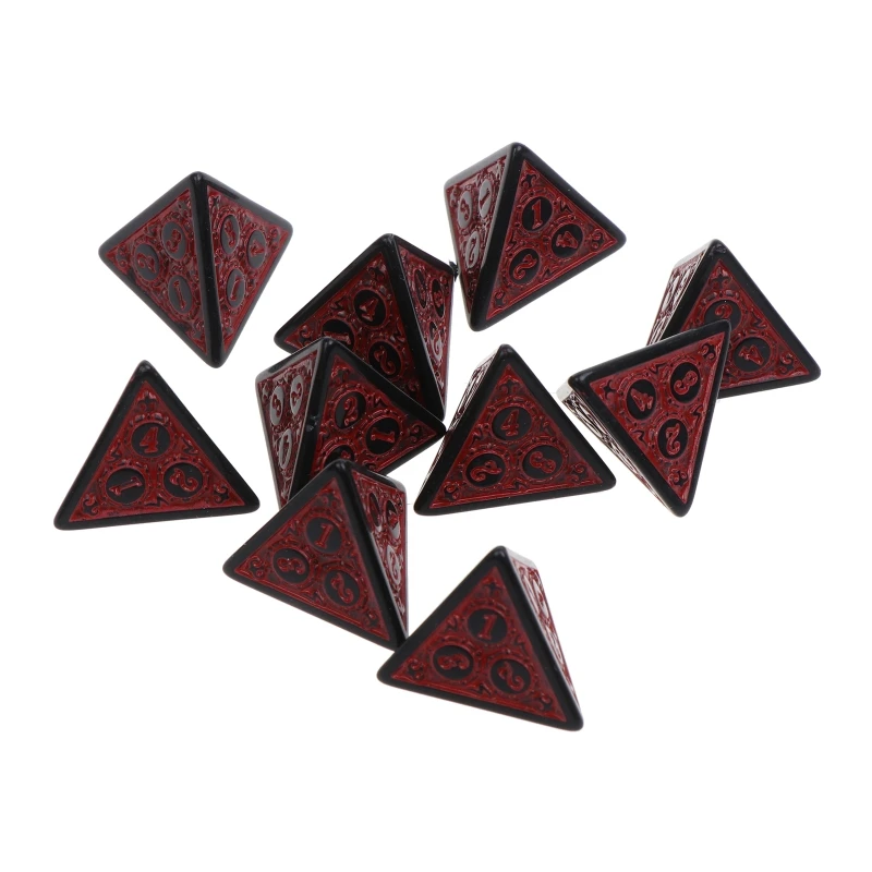 

Игральные игральные кости DND, многогранные, акриловые, GXMF, для ролевых игр