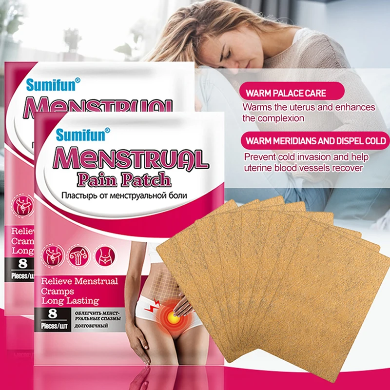 

8Pcs Menstrual Patch for women Medical Plaster Menstrual Period Symptoms and Cramps Natural Herbal Pain Relief Stickers