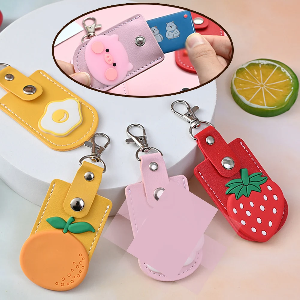 

1Pcs Small Photocard Holder ID Card Protective Case Photo Sleeves Decorative Bag Pendant School Stationery Keychains Key Ring