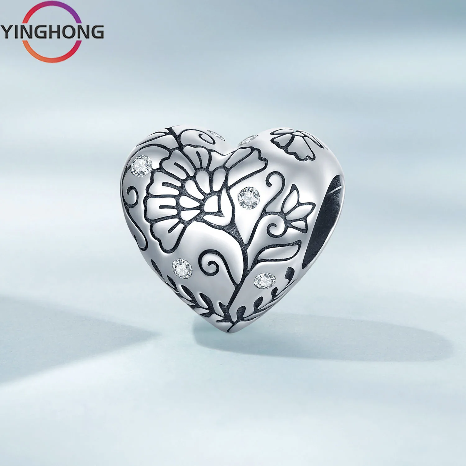 

Женское ювелирное изделие Quexiang, изысканное украшение из стерлингового серебра 925 пробы с оригинальным узором в виде сердца, из бисера, Y2K