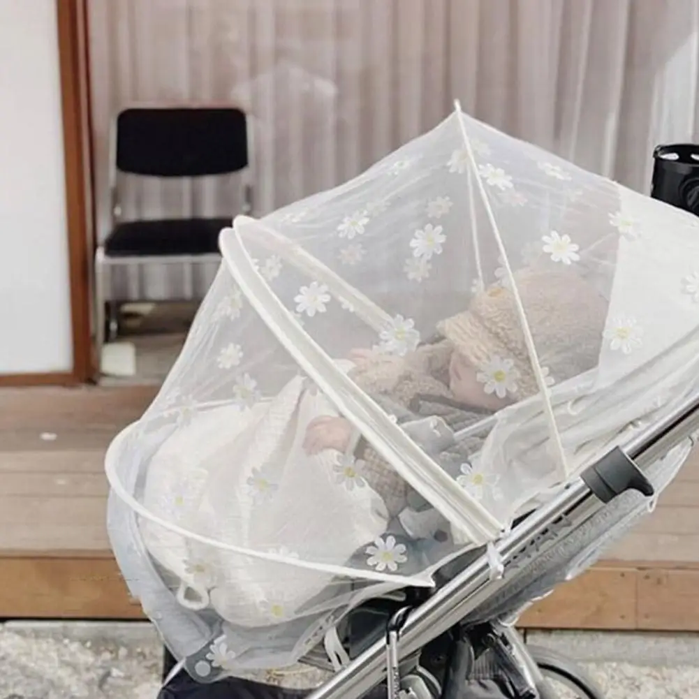 

Baby Stroller Mosquito Net Breathable Sunshade Full Cover Mesh Carriage 40*80cm Mosquitoes Summer Netting Protection Insect E1W2