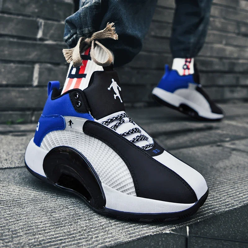 Фото Мужские баскетбольные кроссовки, новая уличная спортивная обувь Jordans, 2024, дизайнерский бренд, молодежные баскетбольные кроссовки, тренировочные спортивные мужские кроссовки №1