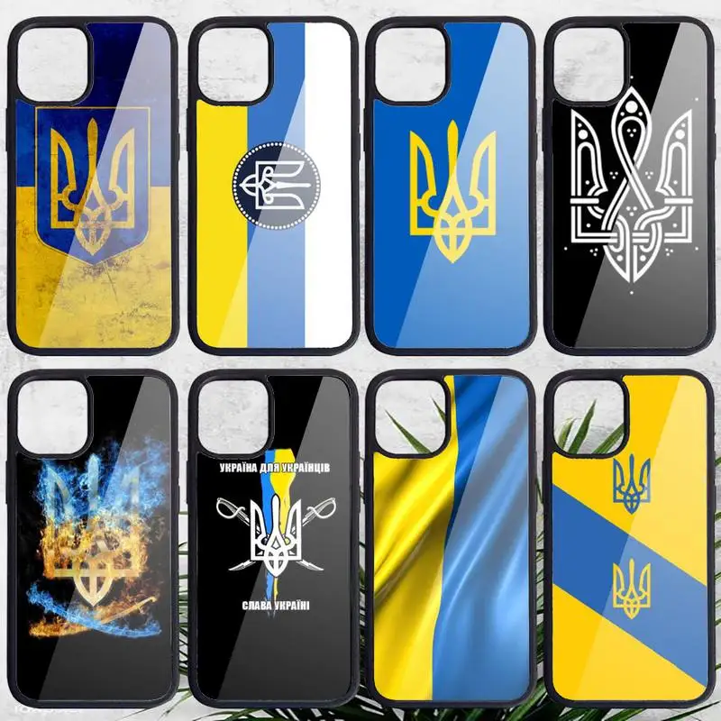

Keep Calm And Ukraine Of Flag Phone Case PC for iPhone 11 12 pro XS MAX 8 7 6 6S Plus X 5S SE 2020 XR