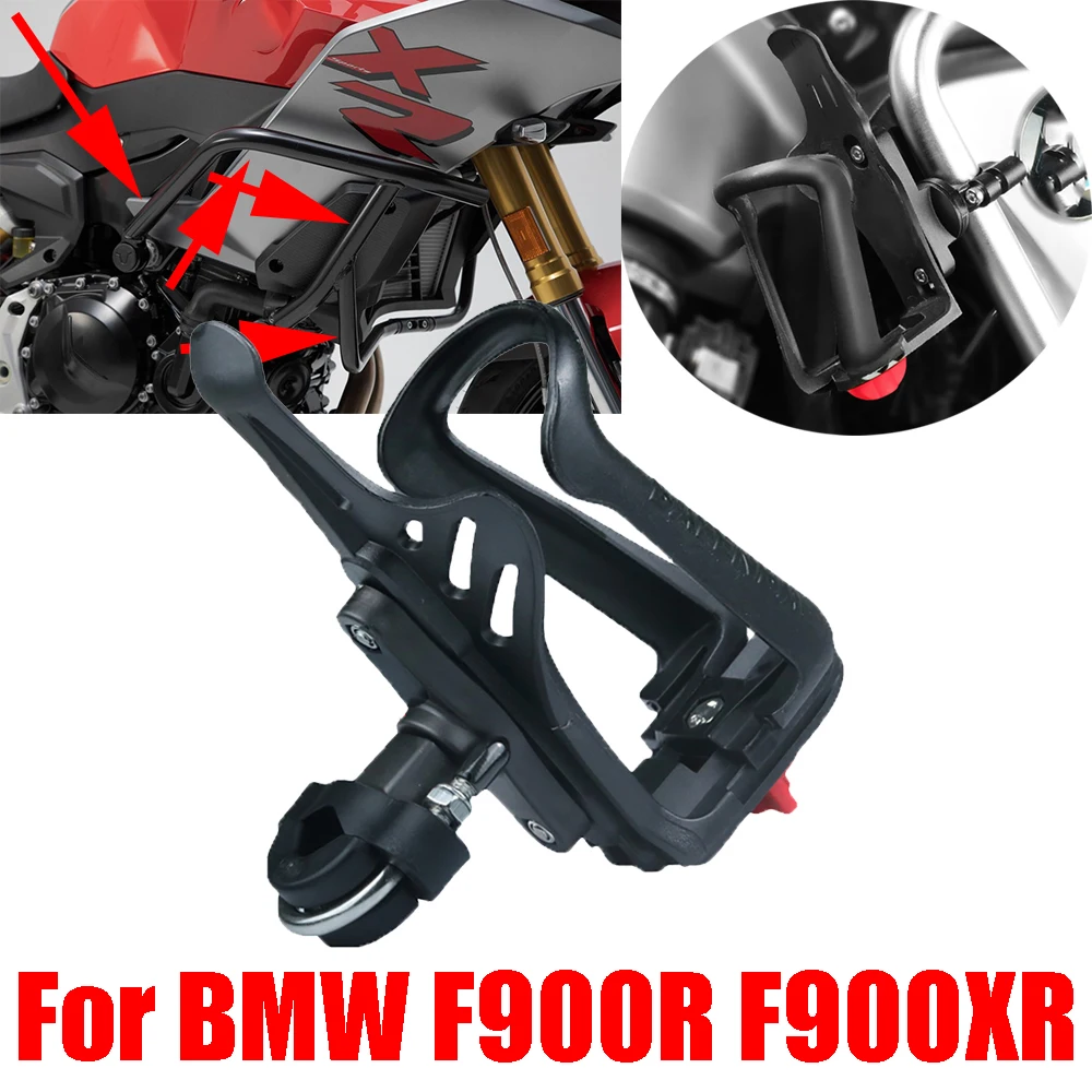 

For BMW F900R F900XR F900 R F 900 R XR 900R 900XR Accessories Beverage Water Bottle Cage Support Drink Cup Holder Stand Bracket