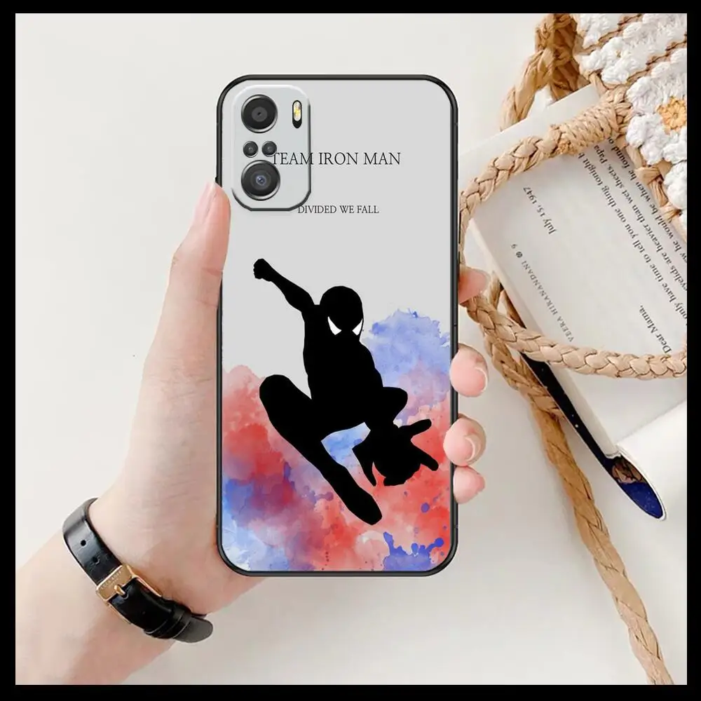 marvel team celular for xiaomi redmi note 10s 10 9t 9s 9 8t 8 7s 7 6 5a 5 pro max soft black phone case free global shipping