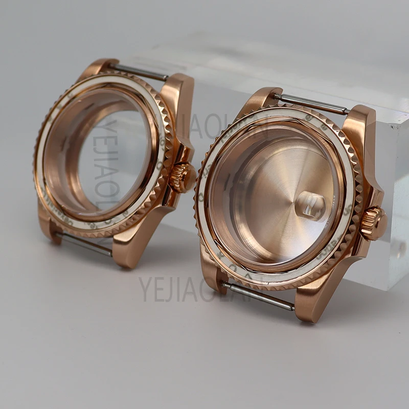 40mm Watch Cases Submariner Parts 316L Stainless Steel Sapphire Crystal Glass For Seiko nh34 nh35 nh36 nh38 Movement 28.5mm Dial