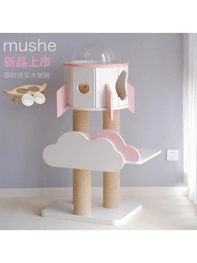 

Стабильная и прочная масивная древесина для скалолазания кошачий подстилка кошачье дерево роскошный домик для кошек вилла для кошек