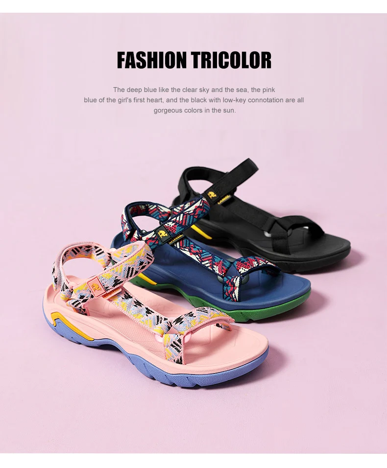 Goldencamel Women's Shoes Summer New Style Fashion All-match Non-slip Flat Beach Sandals Women Outdoor Water Shoes Sports Shoes