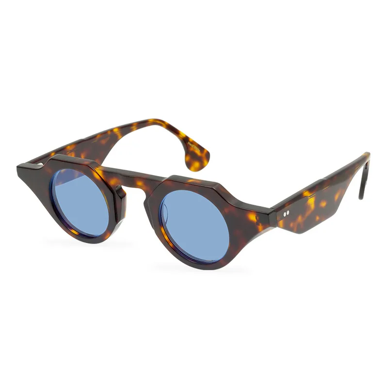 Retro National Style Sunglasses Personality Simple Fashion Versatile Sunglasses Neutral Avant-garde Thickened Plate Glasses